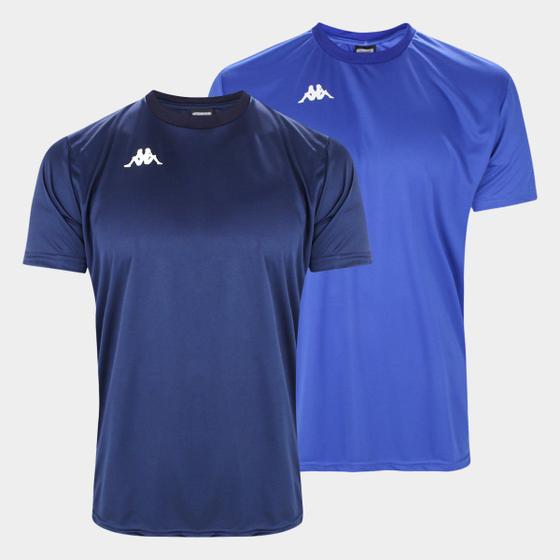 Kit com 2 camisas Kappa Masculina Menor preço em Kit com 2 camisas Kappa Masculina