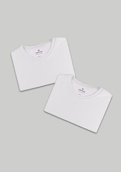 Kit Com 2 Camisetas Masculinas Básicas Menor preço em Kit Com 2 Camisetas Masculinas Básicas