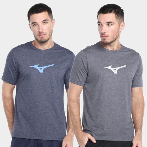 Imagem de Kit com 2 Camisetas Mizuno Lifestile Masculino