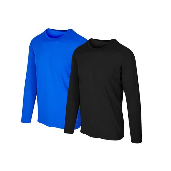 Imagem de Kit com 2 Camisetas Proteção Solar Uv 50 Ice Tecido Gelado  Slim Fitness