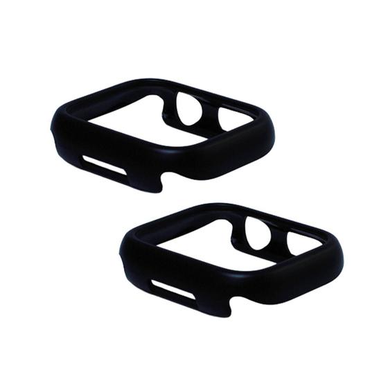 Imagem de Kit com 2 Capas Moldura Protetora Nerdcase, Compatível com Apple Watch 41mm, Sem Vidro, Preta