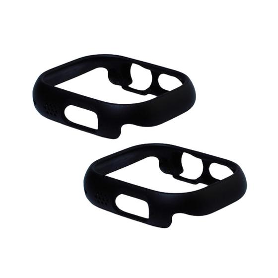 Imagem de Kit com 2 Capas Moldura Protetora Nerdcase, Compatível com Apple Watch 49mm, Sem Vidro, Preta