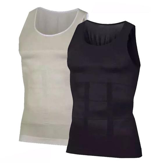 Kit com 2 Cintas Modeladoras Masculinas Bodyshaper Alta Compressão Menor preço em Kit com 2 Cintas Modeladoras Masculinas Bodyshaper Alta Compressão