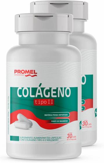 Imagem de Kit Com 2 - Colágeno Tipo II 30 Cápsulas Promel