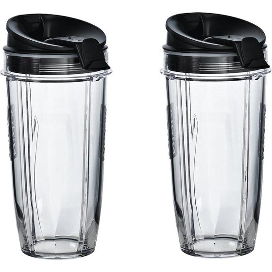 Imagem de Kit com 2 Copos Nutri Ninja 700ml - Tritan sem BPA e Tampa de Bico