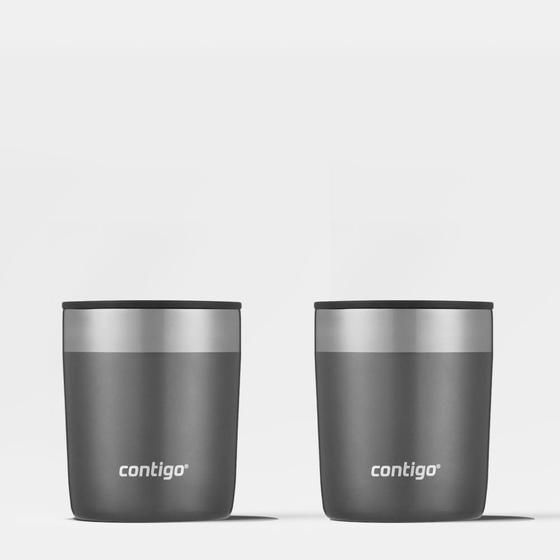 Imagem de Kit com 2 Copos Térmicos Street Cinza Contigo  296ml