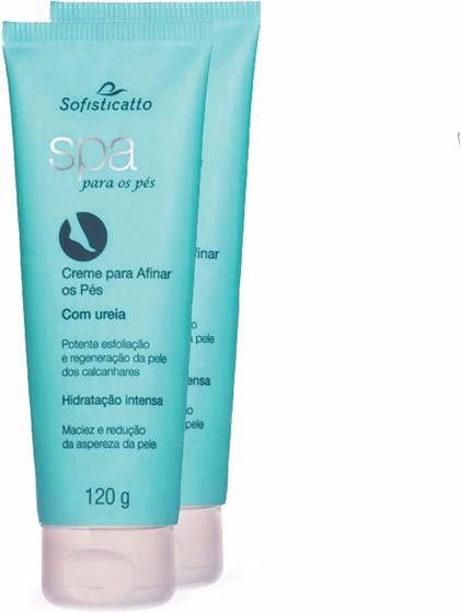 Imagem de Kit Com 2 Creme Para Afinar os Pés com Uréia Spa 120g Sofisticatto