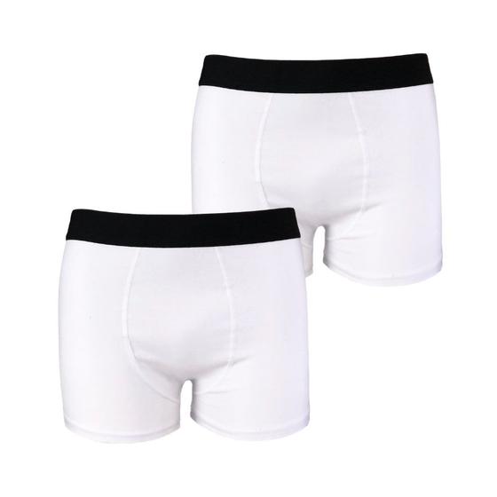 Imagem de Kit com 2 Cuecas Boxer Box Try Basics Algodão Cotton Lisa Básica Casual Moda Masculina