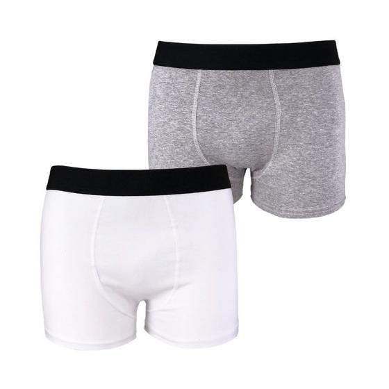 Imagem de Kit com 2 Cuecas Boxer Box Try Basics Algodão Cotton Lisa Básica Casual Moda Masculina