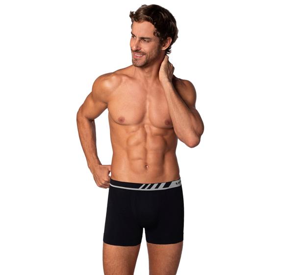 Imagem de Kit com 2 Cuecas Boxer Lupo Em Microfibra Masculina Sem Costura Atacado Original