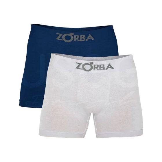 Imagem de Kit com 2 Cuecas Boxer sem Costura Algodão Zorba