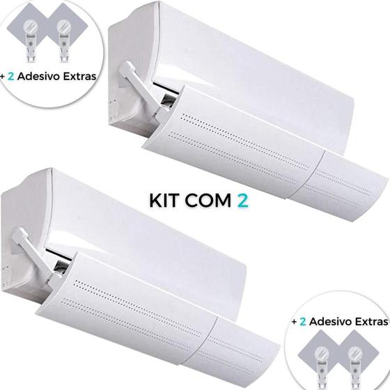 Kit Com 2 Defletor Para Ar Condicionado Split Ajustável até 106cm Menor preço em Kit Com 2 Defletor Para Ar Condicionado Split Ajustável até 106cm
