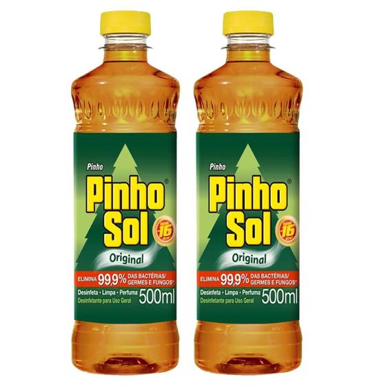 Imagem de Kit com 2 Desinfetante Pinho Sol Original 500ml Cada