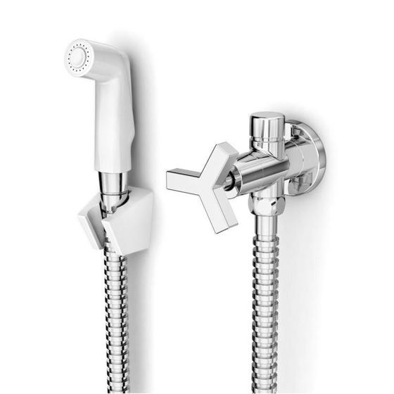 Imagem de Kit com 2 Ducha Higiênica com Derivação Up Celite Branco/Cromado