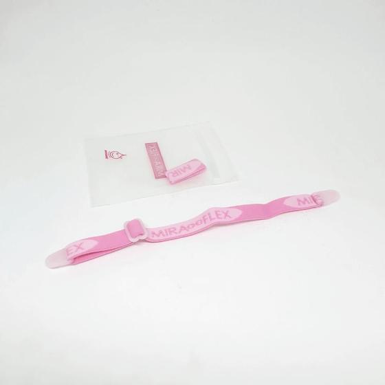 Imagem de Kit com 2 Elásticos para óculos Miraflex Rosa