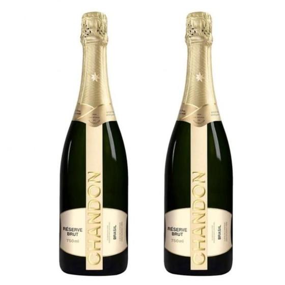 Imagem de Kit com 2 Espumantes Chandon Réserve Brut 750ML