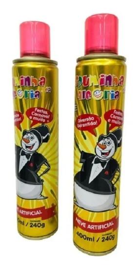 Imagem de Kit Com 2 Espumas Alegria 400ml Neve Artificial Festas