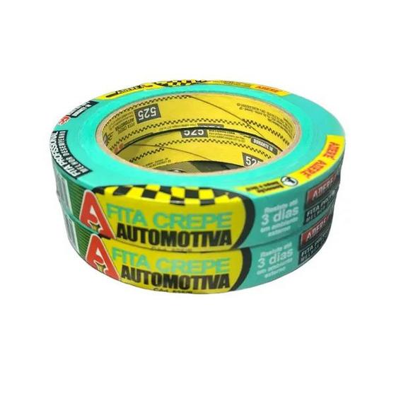 Imagem de Kit com 2 Fita Crepe Automotiva 525S Verde 18MM X 50M Adere