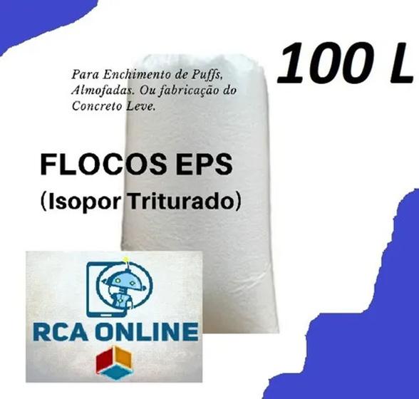 Imagem de Kit Com 2 Flocos De Isopor 50l Para Puffs - Almofadas