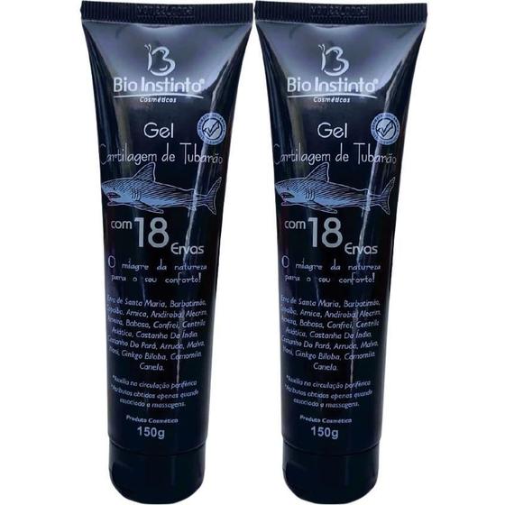 Imagem de Kit Com 2 Gel Cartilagem De Tubarão Com 18 Ervas 150G