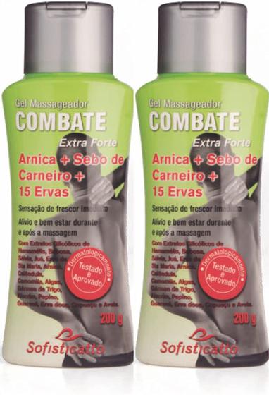 Imagem de Kit Com 2 Gel para massagem Extra Forte Arnica+ Sebo e Carneiro + 15 Ervas Sofisticatto