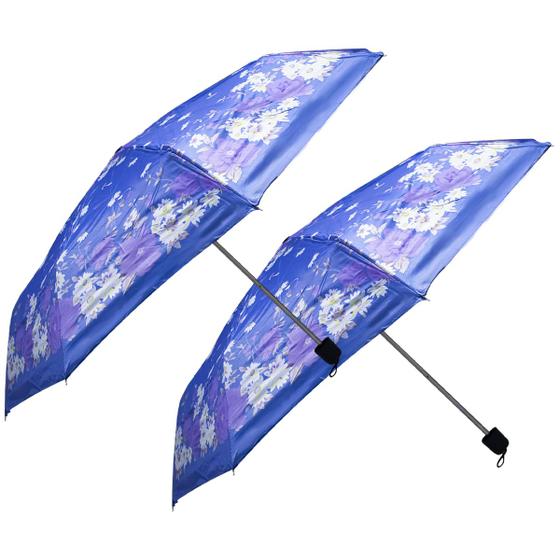 Imagem de Kit com 2 guarda chuva sombrinha estampada simples