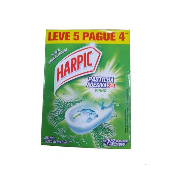 Imagem de Kit com 2 Harpic Pastilha Adesiva Pinho 2em1 com 5UN