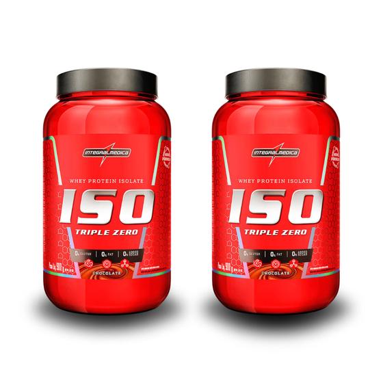 Imagem de Kit com 2 Iso Triple Zero - Whey Protein isolado - 900g cada - IntegralMédica