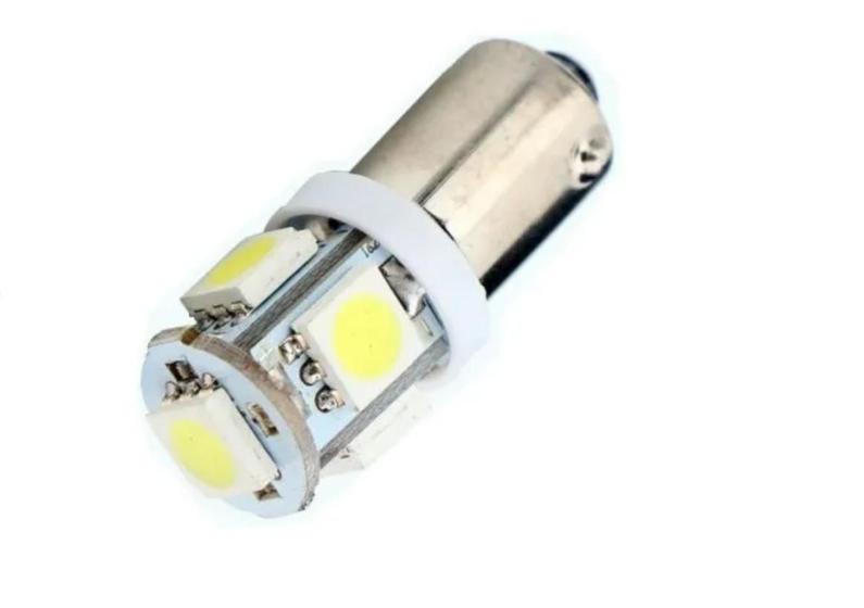 Imagem de Kit Com 2 Lâmpadas Base 69 Ba9S 5Led Smd 5050 Xenon Farol