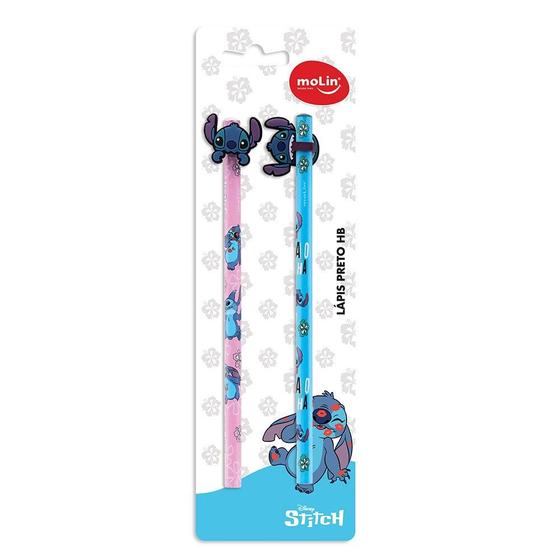 Kit Com 2 Lápis De Escrever Stitch C/ Ponteira Sortido Molin - Molin do ...
