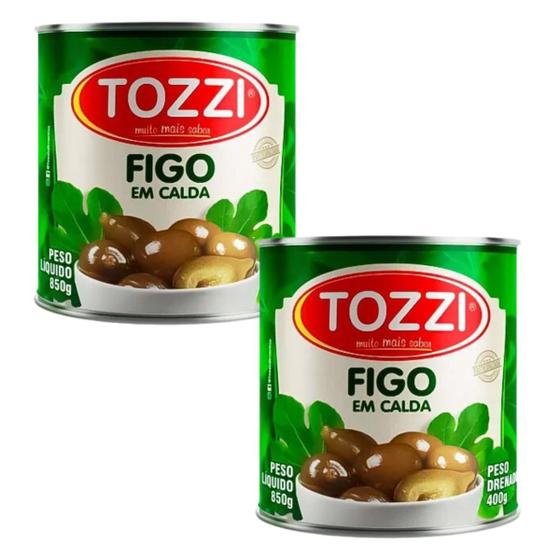 Imagem de Kit Com 2 Latas De Figo Em Calda Tozzi 400g