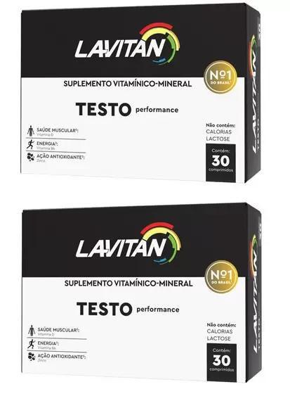 Imagem de Kit com 2 Lavitan Testo Performance 30 Comprimidos