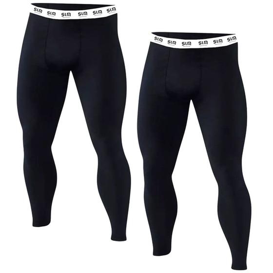 Imagem de Kit com 2 Leggings Masculinas Elasticidade Movimento Livre