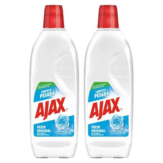 Imagem de Kit com 2 Limpador Diluível Ajax Fresh 1L Cada