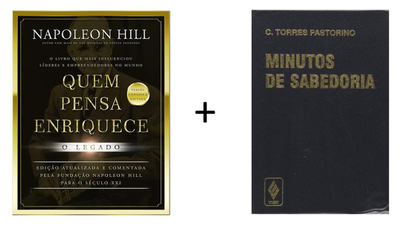 Imagem de Kit Com 2 Livros De Bolso - Minutos De Sabedoria + Quem Pensa Enriquece - O Legado - Napoleon Hill