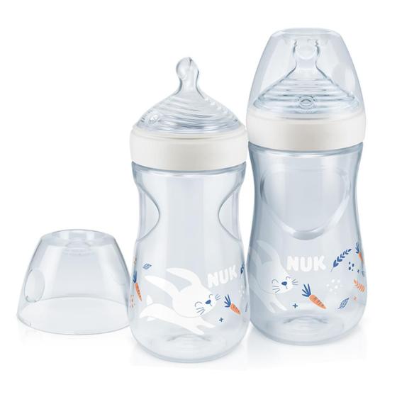 Imagem de Kit com 2 Mamadeiras Nuk Essence Smart Flow +6 meses Ayr System Controle de Temperatura 270 mL