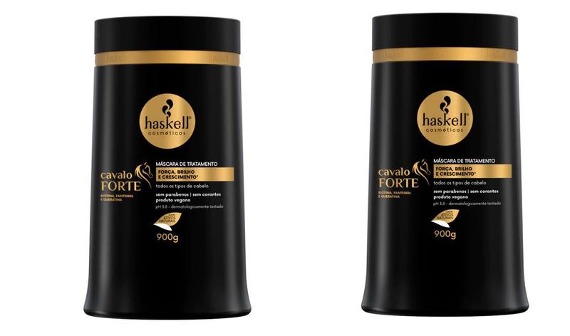 Kit com 2 Máscaras Cavalo Forte 900g - Haskell Cosméticos Menor preço em Kit com 2 Máscaras Cavalo Forte 900g - Haskell Cosméticos