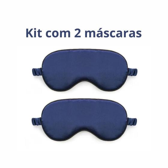 Imagem de Kit com 2 Máscaras de dormir com enchimento de camada dupla e tira elástica para uma noite de sono perfeita