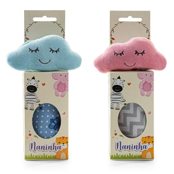 Imagem de Kit com 2 Naninhas de Bebê em Animais e Modelos Diferentes - Barros Baby Store