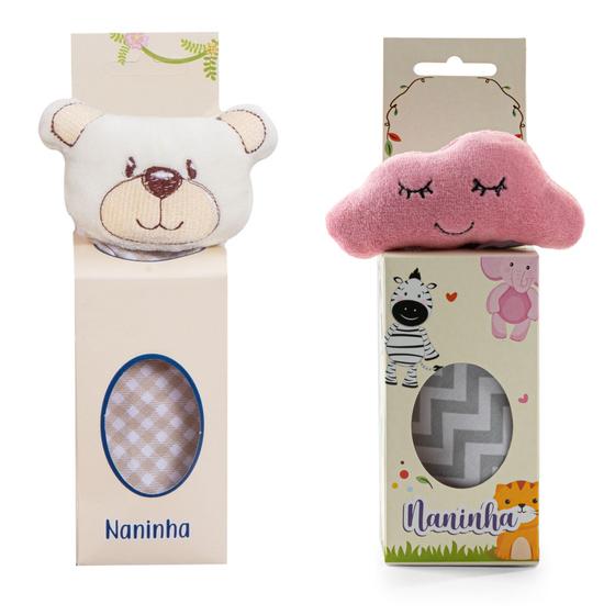 Imagem de Kit com 2 Naninhas de Bebê em Animais e Modelos Diferentes - Beca Baby