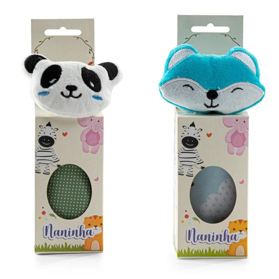 Imagem de Kit com 2 Naninhas de Bebê em Animais e Modelos Diferentes - Beca Baby