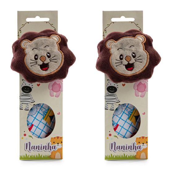 Imagem de Kit com 2 Naninhas de Bebê em Animais e Modelos Diferentes - Beca Baby