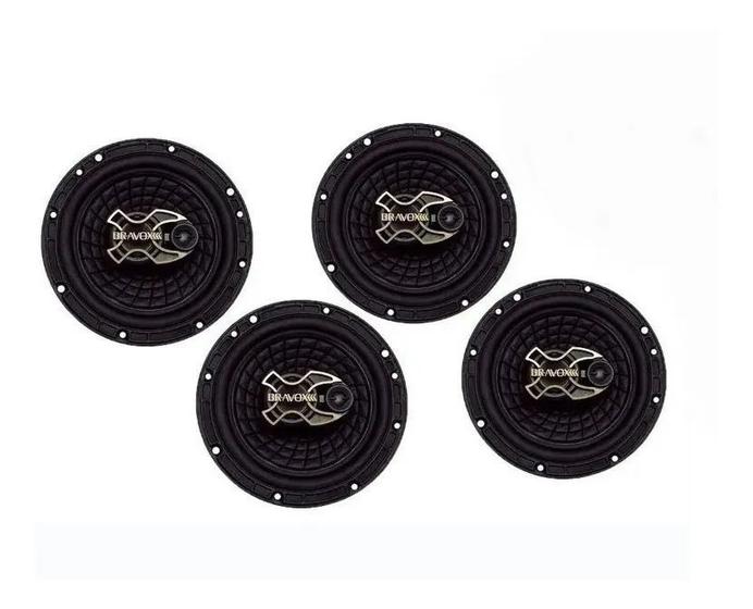 Kit Com 2 Pares Auto Falante Bravox 6 Polegada B3x60 200wrms Alto