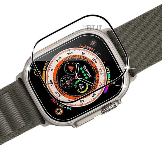 Imagem de Kit com 2 Películas 5D Nano Compatível com Apple Watch Ultra Caixa 49 mm