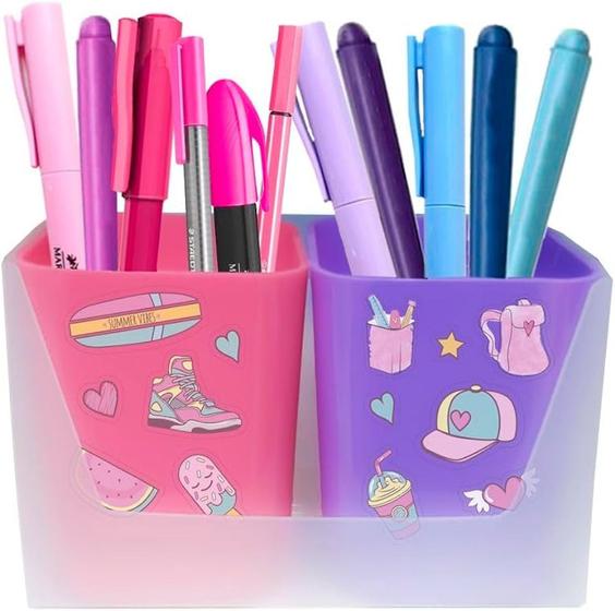 Imagem de Kit Com 2 Porta Objetos Full Color Organizador Dello