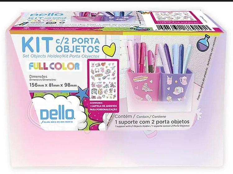 Imagem de Kit Com 2 Porta Objetos Full Color Organizador Dello