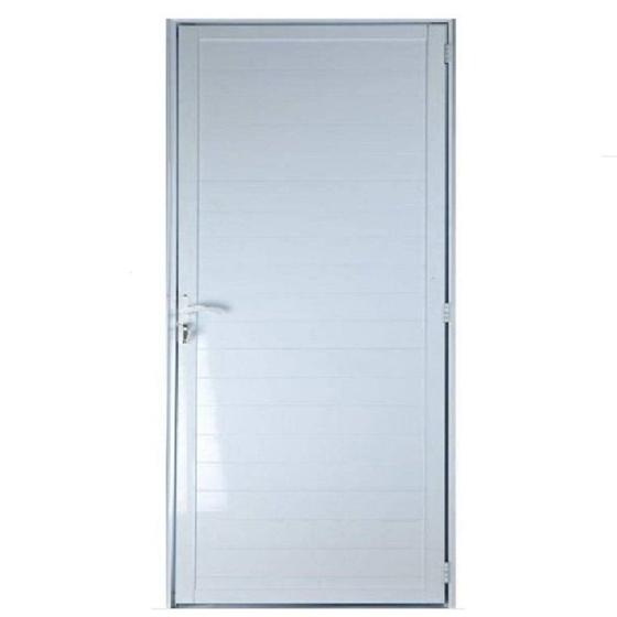 Imagem de Kit com 2 Portas Lambril de Alumínio 210x80cm com Maçaneta Linha 25 Lado Esquerdo Esquadrias Bergamo