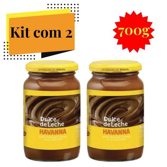 KIT COM 2 - Pote Doce de Leite Havanna 700g Menor preço em KIT COM 2 - Pote Doce de Leite Havanna 700g