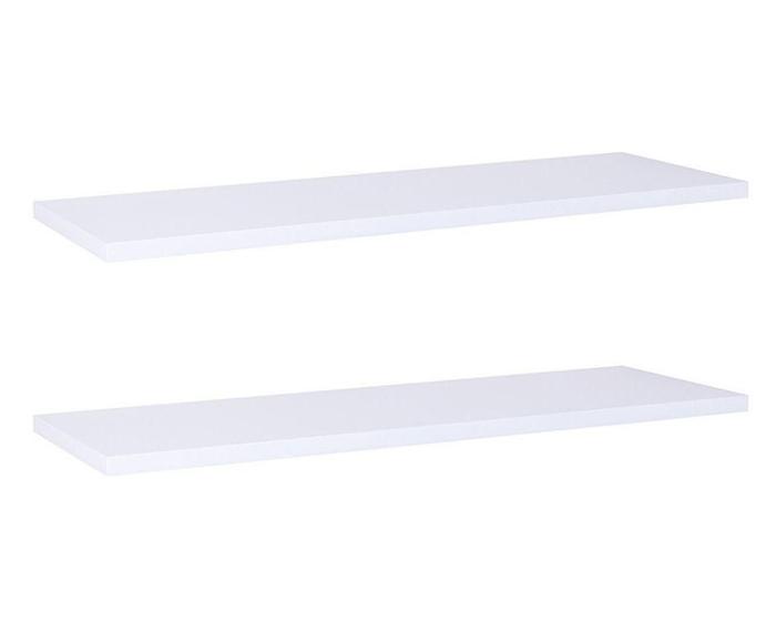 Imagem de Kit Com 2 Prateleiras 40 X 15cm Suporte Invisivel Cor Branco