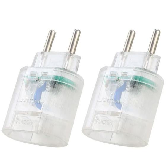 Imagem de Kit Com 2 - Protetor Contra Raios Clamper Pocket 2P - Transp